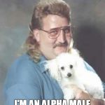 Mr mullet | DON'T BE FOOLED; I'M AN ALPHA MALE TRUMP SUPPORTER | image tagged in mr mullet | made w/ Imgflip meme maker