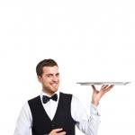 Waiter presents