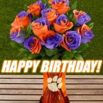 Clemson Birthday | HAPPY BIRTHDAY! | image tagged in clemson birthday | made w/ Imgflip meme maker