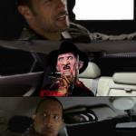 Rock Driving Freddy Krueger meme
