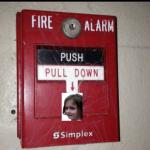 Disaster girl fire alarm meme