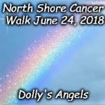 Rainbow | North Shore Cancer Walk June 24, 2018; Dolly's Angels | image tagged in rainbow | made w/ Imgflip meme maker