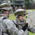US Army Officer Capt Lost Map Europe - Ex Saber Junction
