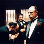 Godfather kissing hand