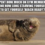 file:///C:/Users/Utilisateur/Downloads/ss-111018-laughing-animal | YOU SPENT HOW MUCH ON GYM MEMBERSHIPS AND HOW LONG STARVING YOURSELF TO GET YOURSELF 'BEACH READY'? | image tagged in file///c/users/utilisateur/downloads/ss-111018-laughing-animal | made w/ Imgflip meme maker