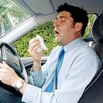 sneezing in a car