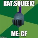 Runescape | RAT:SQUEEK! ME: GF | image tagged in runescape | made w/ Imgflip meme maker