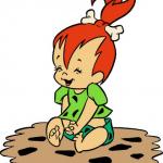 baby pebbles flintstone meme