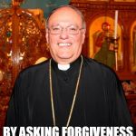 priest | NEVER TRUST A PERSON THAT CAN CLEAR THEIR CONSCIENCE OF ANY IMMORAL ACT; BY ASKING FORGIVENESS FROM THEIR IMAGINARY FRIEND | image tagged in priest | made w/ Imgflip meme maker