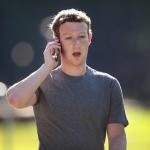 Mark Zuckerberg on phone