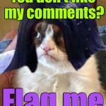 Grumpy Mima | You don’t like my comments? Flag me | image tagged in grumpy mima,memes,imgflip,burning flag,faded american flag | made w/ Imgflip meme maker