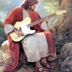 Jesus trying out a guitar | I AM; THE STAIRWAY TO HEAVEN | image tagged in jesus trying out a guitar | made w/ Imgflip meme maker