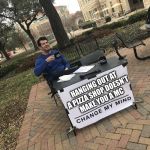 Steven Crowder's sign | HANGING OUT AT A PIZZA SHOP DOESN'T MAKE YOU A MC | image tagged in steven crowder's sign | made w/ Imgflip meme maker