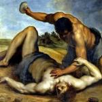 Cain killed Abel with a rock