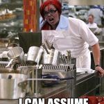 Feminist cooking with Mrs. Stupid | THIS LAMB IS SO RAW I CAN ASSUME IT’S GENDER! | image tagged in hell's kitchen,feminist,feminism,stupid,angry toddler,cooking | made w/ Imgflip meme maker