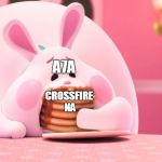 True ? | A7A; CROSSFIRE NA | image tagged in bunny eating pancakes,crossfire,crossfire europe,crossfire memes,crossfire meme,a7a | made w/ Imgflip meme maker