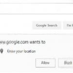 google wants to know your location