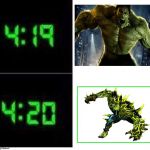 4:20 | image tagged in 420 | made w/ Imgflip meme maker