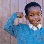 Confident African American Child Male