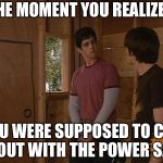 Drake and Josh treehouse | THE MOMENT YOU REALIZE... YOU WERE SUPPOSED TO CUT IT OUT WITH THE POWER SAW | image tagged in drake and josh treehouse | made w/ Imgflip meme maker