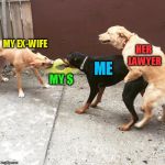 This Is My Life | MY EX-WIFE MY $ ME HER LAWYER | image tagged in this is my life | made w/ Imgflip meme maker