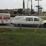 U Haul hearse