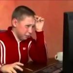 Russian boy crying
