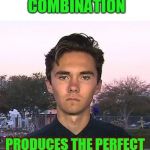 David Hogg's "Punch Me" Face | WHEN RANDOM GENE COMBINATION; PRODUCES THE PERFECT "PUNCH ME" FACE | image tagged in hogg head,memes,funny,mxm,banana | made w/ Imgflip meme maker