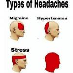 Types of Headaches meme