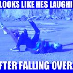 BTS Not Today Screenshot | HE LOOKS LIKE HES LAUGHING; AFTER FALLING OVER.... | image tagged in bts not today screenshot | made w/ Imgflip meme maker