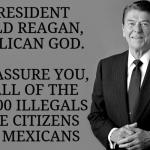 Ronald Reagan grants 3 million illegals citizenship