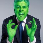 Green Hannity | OUCH; 3RD CLIENT | image tagged in green hannity | made w/ Imgflip meme maker