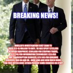 Obama Comey Mueller | BREAKING NEWS! MUELLER'S INVESTIGATION COST SOAR TO OVER $12-15 MILLION TO DATE.  HE HAS SPENT $733,696 IN OFFICE EQUIPMENT, $300,000 FOR STAFFING TRAVEL, $111,245 FOR INFORMATION TECHNOLOGY, $24,456 FOR TRANSCRIPTION SERVICES, $25 345 FOR BUILDING SERVICES, AND ON AND ON.  HOW LONG AND HOW MUCH MORE FOR THIS WITCH HUNT.
EITHER PRESENT SOME EVIDENCE OR STOP! | image tagged in obama comey mueller | made w/ Imgflip meme maker