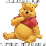 Winnie The Pooh | WINNIE THE POOH? WHY NOT WINNIE THE POO? | image tagged in winnie the pooh | made w/ Imgflip meme maker