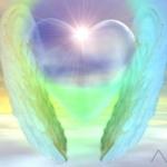 Angel wings heart