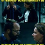 WestWorld: Doesn't look like anything to me | It says here Hillary's campaign tried to "maximize" Trump's nomination bid; DOESN'T LOOK LIKE ANYTHING TO ME | image tagged in westworld doesn't look like anything to me,westworld,hillary clinton | made w/ Imgflip meme maker