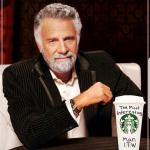 Starbucks cup the most interesting man in the world meme