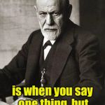 Motherlover  | A Freudian slip; is when you say one thing, but meant your mother | image tagged in freud,sigmund freud,freudian slip,mother | made w/ Imgflip meme maker