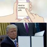 Trump hard pill