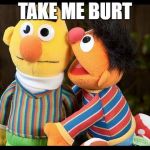 Hail Hydra | TAKE ME BURT | image tagged in hail hydra,sesame street | made w/ Imgflip meme maker