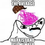 Angry Brainlet  | THE BRAIN OF THE AVERAGE MARXIST AND ISIL MEMBER | image tagged in angry brainlet,scumbag | made w/ Imgflip meme maker
