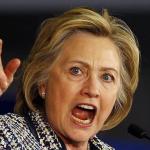 Hillary Clinton angry