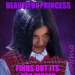 Bad Luck Mima | MAKES OUT WITH BEAUTIFUL PRINCESS; FINDS OUT ITS HER SISTER | image tagged in bad luck mima,memes | made w/ Imgflip meme maker