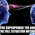 Spiritual couples be like | EMPATHS SUPERPOWER THE
ABILITY TO ACCESS THE FULL SITUATION WITHOUT WORDS | image tagged in spiritual couples be like | made w/ Imgflip meme maker