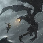 Skyrim Dragon Fight | image tagged in skyrim dragon fight | made w/ Imgflip meme maker