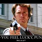 clint eastwood dirty harry do you feel lucky punk