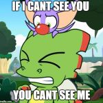 Yooka Laylee Closed-Eyes | IF I CANT SEE YOU; YOU CANT SEE ME | image tagged in yooka laylee closed-eyes | made w/ Imgflip meme maker