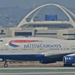 British Airways jetliner at LAX (Los Angeles Int'l Airport, Cali