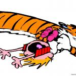 Calvin & Hobbes tiger attack