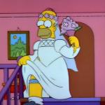 Homer Simpson Wedding Dress meme